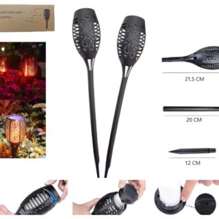 ANTORCHA SOLAR EFECTO ( SE VENDE X 2)