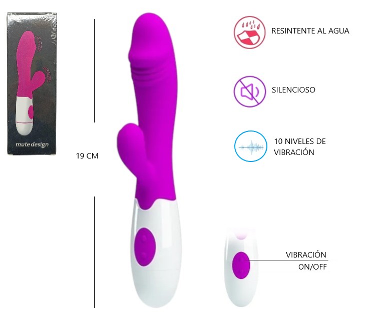 VIBRADOR DOBLE MUTE DESIGN