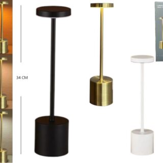 VELADOR TOUCH BLANCO,NEGRO, DORADO