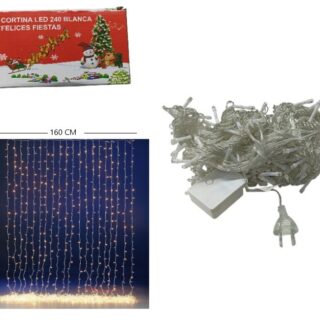 CORTINA 240 LUCES LED CALIDA