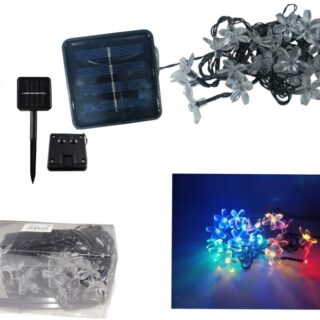 EL1387 ESTACA SOLAR FLOR DE MULTICOLOR 4M