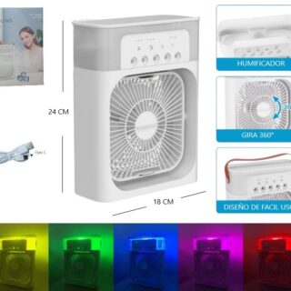 MINI VENTILADOR HUMIFICADOR PORTATIL