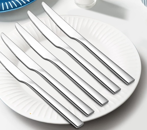 CUCHILLOS METAL X 6 UNIDADES