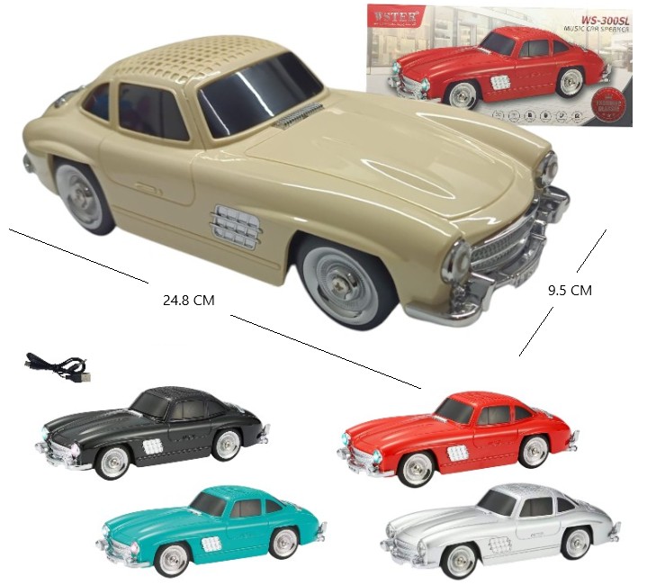 AUTO VINTAGE PARLANTE BLUETOOTH FM/ USB/TWS WS-300SL