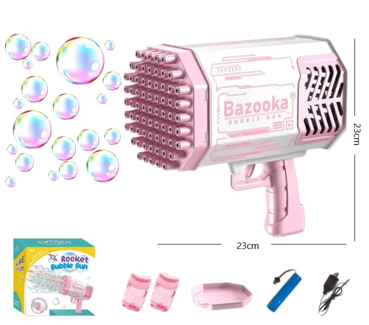 BAZOOKA BURBUJERA RECARGABLE 10169