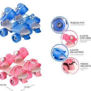 PATIN INFANTIL DE 4 RUEDAS AJUSTABLES