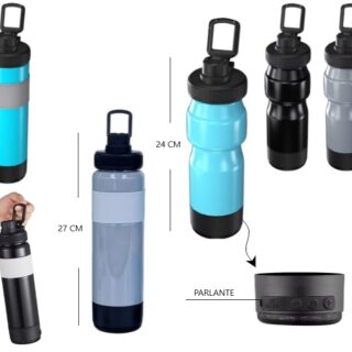 BOTELLA DEPORTIVA CON PARLANTE CH-M834