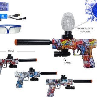 PISTOLA GLOCK JUGUETE BALAS DE HIDROGEL