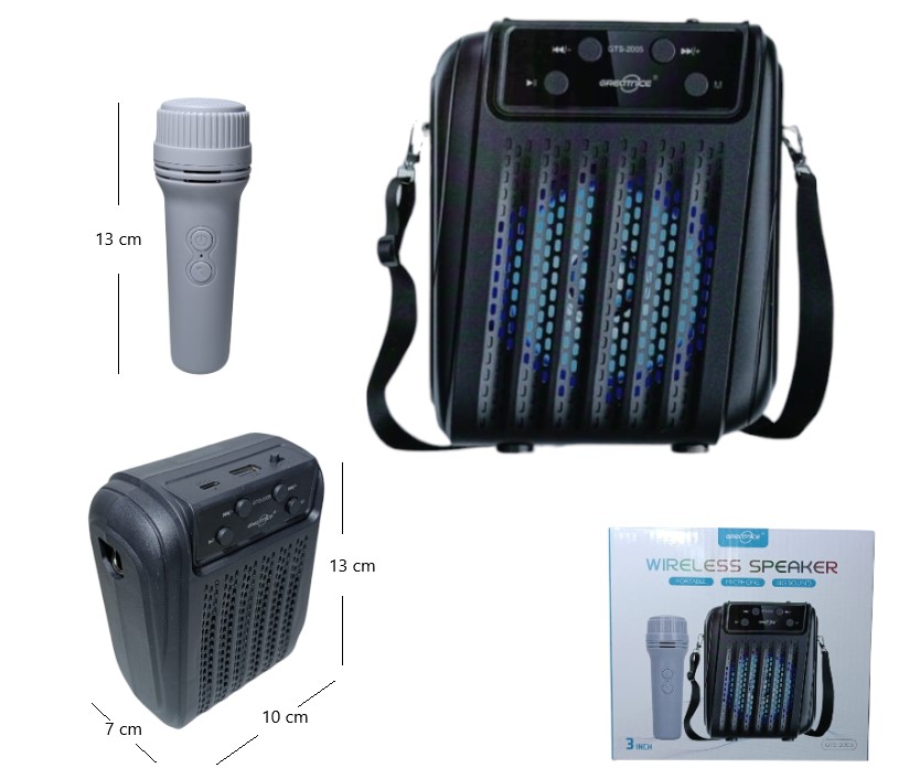 PARLANTE 3PLG C/MICROFONO