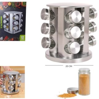ESPECIERO DE 12 PCS GIRATORIO MELECH-41