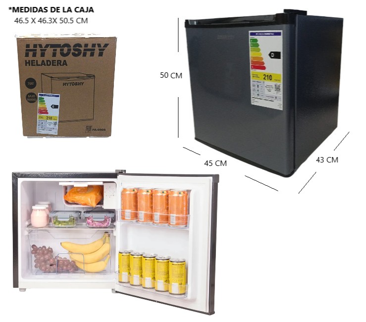 HELADERA MINI BAR 50L