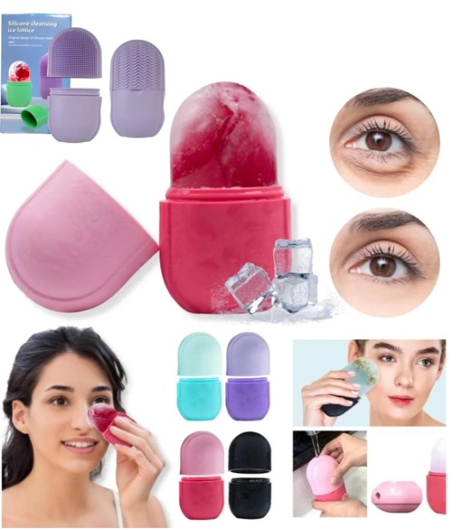MASAJEADOR /LIMPIADOR FACIAL SILICONA - HIELO ____