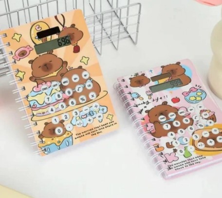 LIBRETA con CALCULADORA CAPYBARA _________________