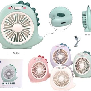 MINI VENTILADOR DINOSAURIO