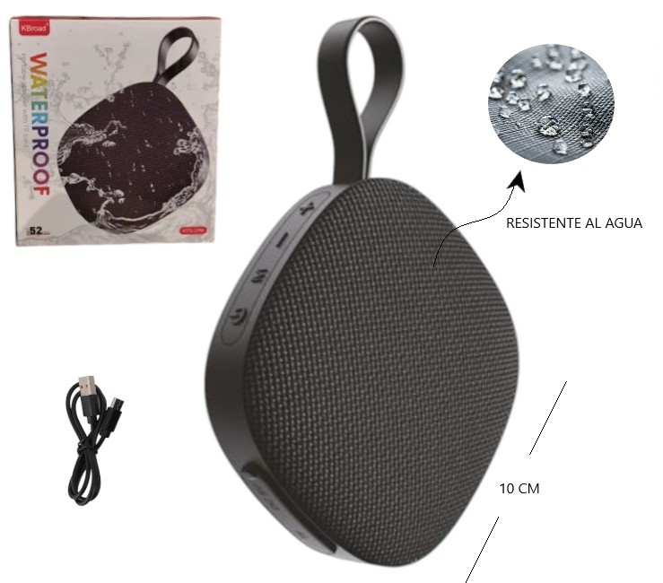 PARLANTE BT PORTATIL RESISTENTE AL AGUA