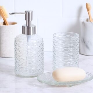 SET DE BAÑO VIDRIO X 3 PIEZAS - BS.AS - BS.AS