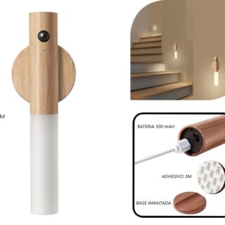 LAMPARA DE PARED LED RECARGABLE C/SENSOR