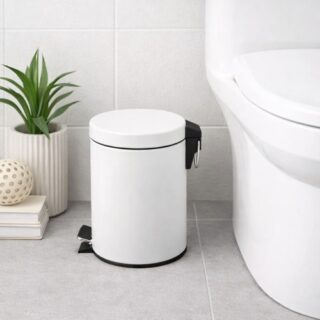 CESTO PARA BASURA 3L BLANCO Y NEGRO