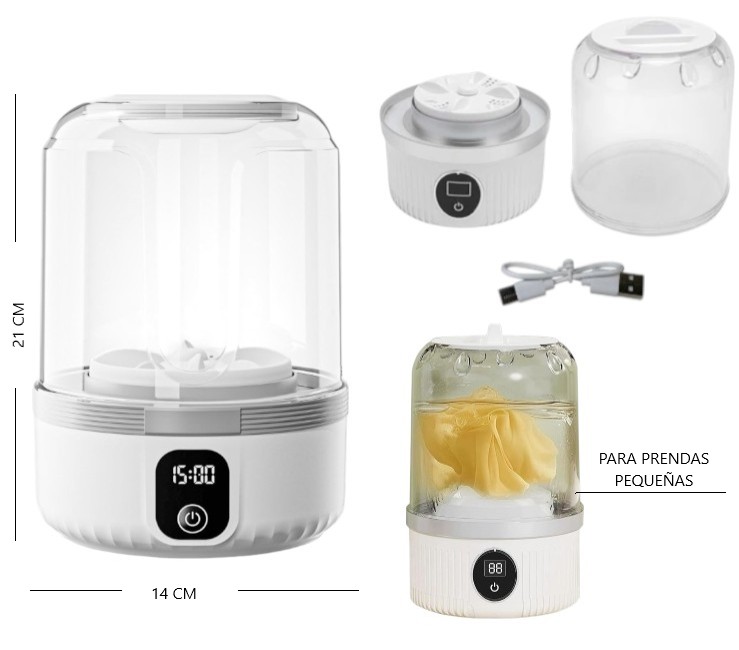 MINI LAVADORA RECARGABLE 10W