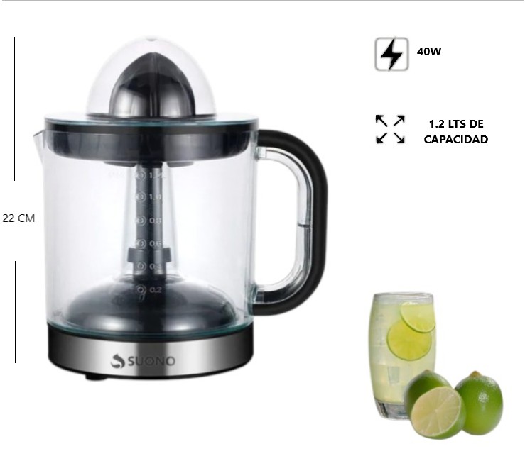 EXPRIMIDOR DE JUGO ELECTRICO 1.2L 40W
