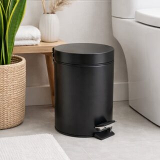 CESTO DE BASURA 5L BLANCO- NEGRO