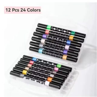 MARCADOR BRILLO X 12PCS DOBLE PUNTA 1397