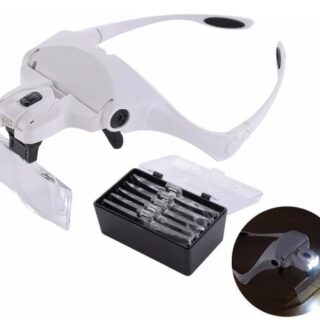 LUPA ANTEOJOS C/2LED AJUSTABLE