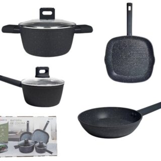 SET DE OLLAS ANTIADHERENTE 6 PIEZAS