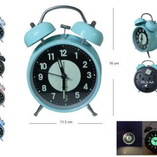 R-121033 RELOJ DESPERTADOR ALARMA CAMPANA