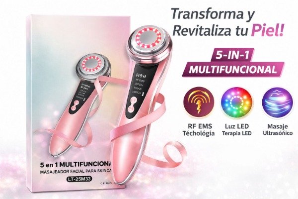 masajeador facial radioterapia 5 en 1 MC679