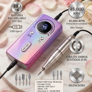 Torno profesional para manicura tornasolado JW2565