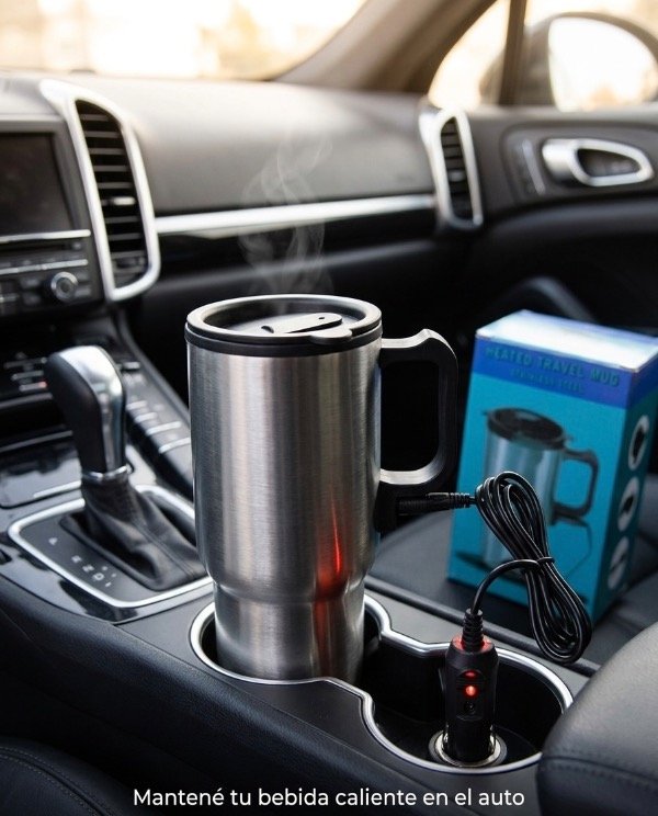 Vaso térmico calentador con enchufe para auto