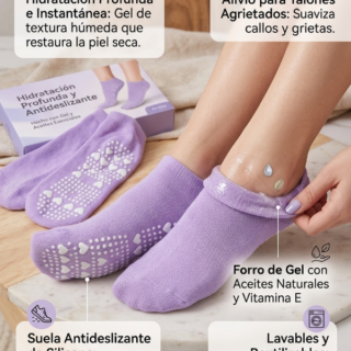 Medias de gel antideslizantes, humectantes e hidratantes S25-4
