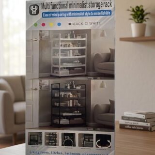 estante multifuncional con ruedas 132x28x57 cm