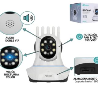 CAMARA IP NOGA WIFI 4 ANTENAS