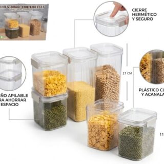 ORGANIZADOR ACRILICO DE ALIMENTOS 4 PCS