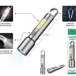 LINTERNA CON ZOOM RECARGABLE