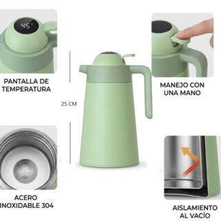 JARRA TERMO 1LT C/PANTALLA DE TEMPERATURA