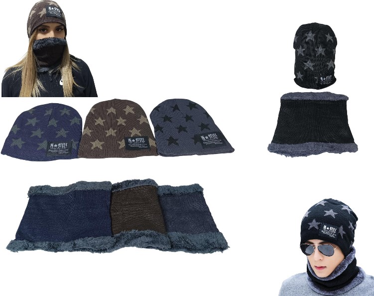 GORRO CORDERITO + CUELLO UNISEX HT-25131