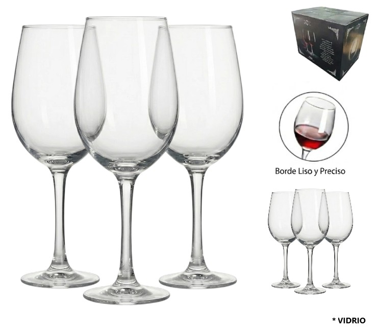 SET X 6 COPAS DE VINO