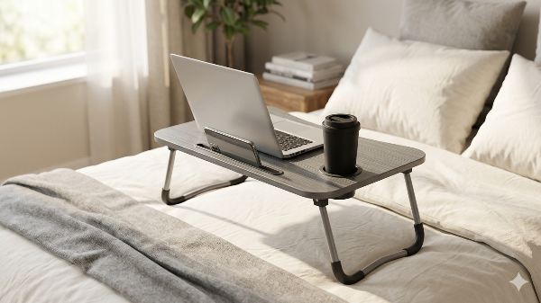 Mesa plegable con porta vaso DL2197