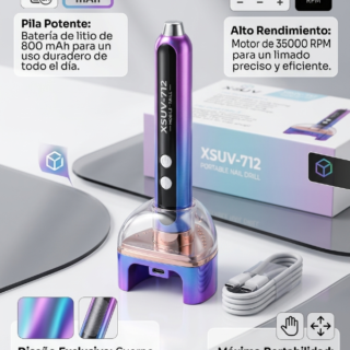Torno de uñas tornasolado portátil MJ1007
