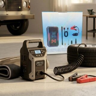 Arrancador con compresor portátil 4 en 1 10000mAh recargable C-002
