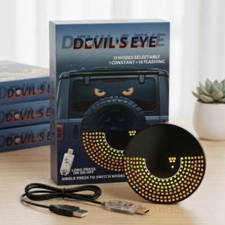 Ojos luz led para parabrisas con varios ritmos de luces (par chico) D-04561
