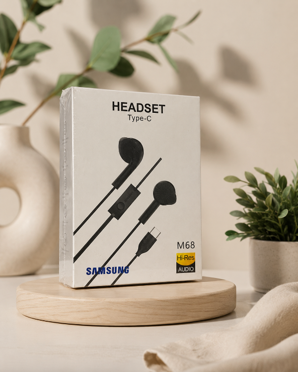 Auricular con cable tipo C