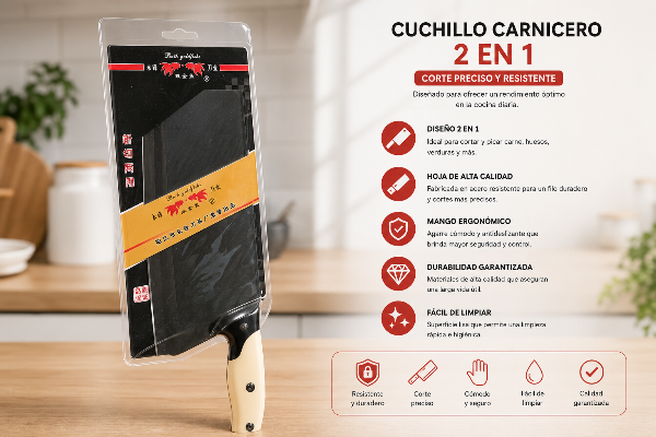Cuchillo hacha chef W25029