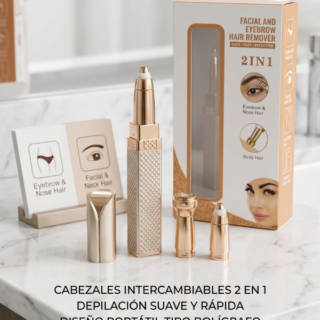 Depiladora facial femenina eléctrica 2 en 1 recargable LT-25D06