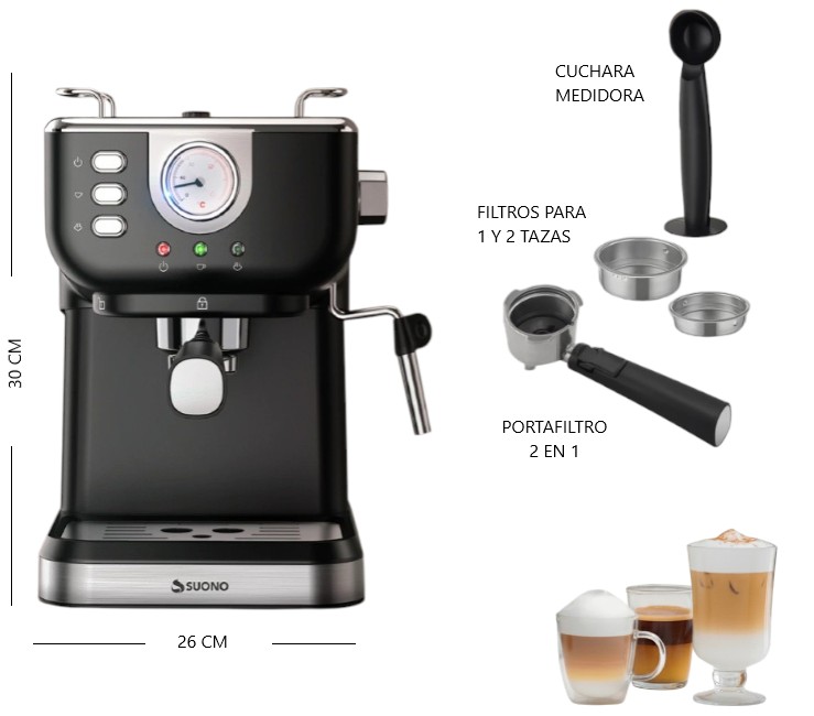 CAFETERA EXPRESSO VINTAGE 1.5 LT