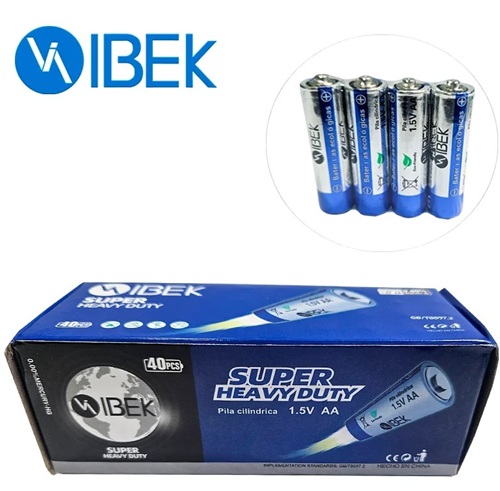 PILAS IBEK AAx 40 UNIDADES