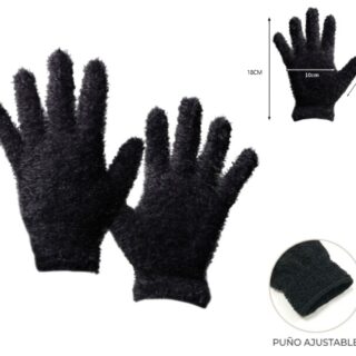 GUANTE DE INVIERNO POLAR ADULTO NEGRO